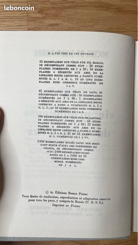 Lot de 2 livres sur le Curé d’Ars – Francis Trochu - Michel de Saint Pierre (image 6)