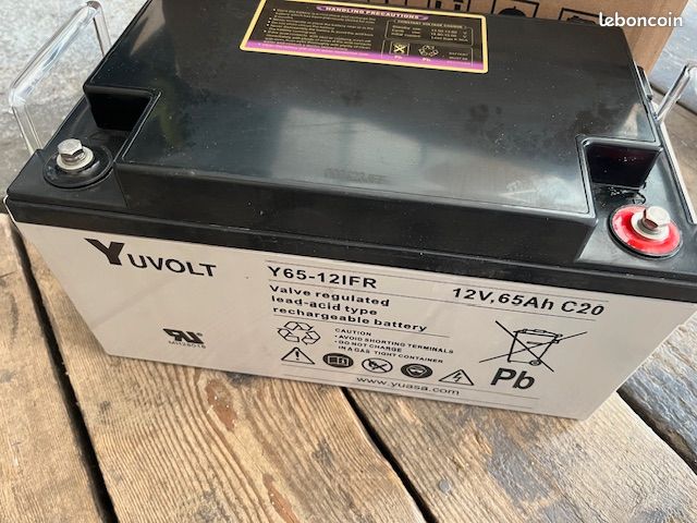 Batterie au plomb étanche 12V 65Ah neuve (image 1)