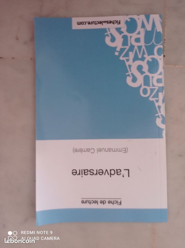 Fiche de lecture L'adversaire Emmanuel Carrère (image 1)