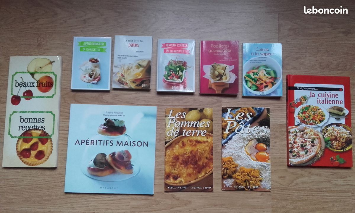 Livres de cuisine (Italie/Poisson/Pates/Tapas/Apéro/Vapeur/Pommes de Terre...) (image 3)