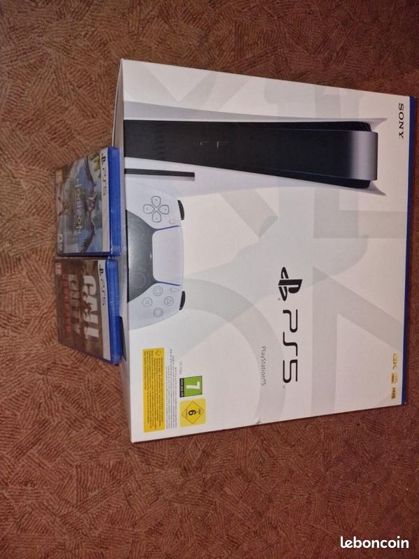 Ps5 NEUF PlayStation 5 Standart + 2 jeux (image 3)