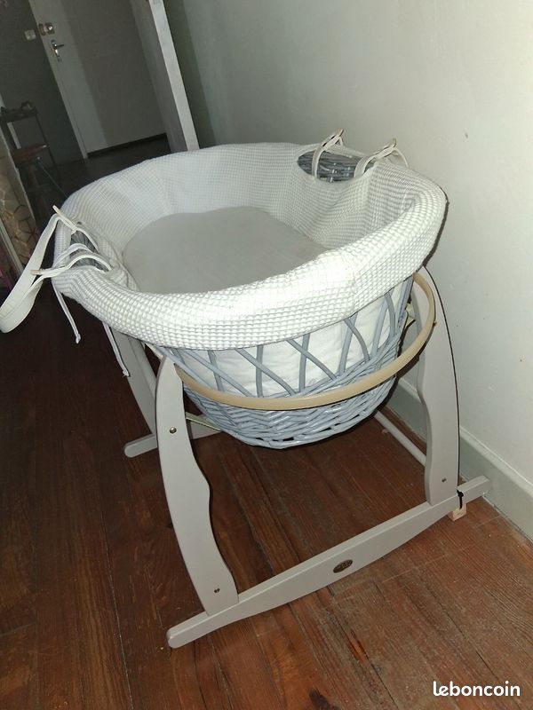 Berceaux bebe bleu claire (image 3)