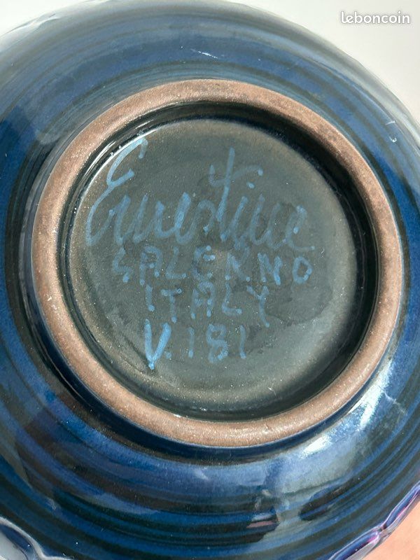 Paire de Pichets Céramique ERNESTINE SALERNO par Giacomo Onestini – Vintage Italie (image 4)