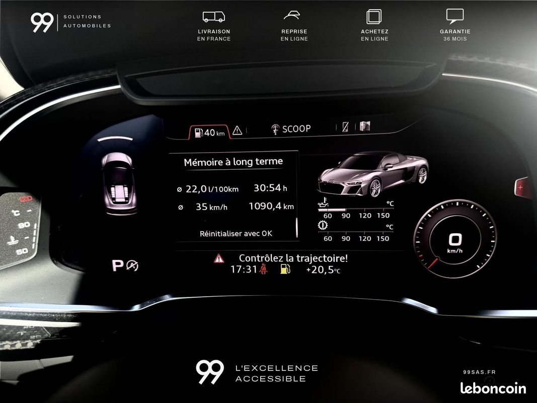 AUDI R8 Spyder V10 620ch Performance malus payé Miltek Carbon Full LOA 1521e/ MOIS LIVRAISON REPRISE (image 37)