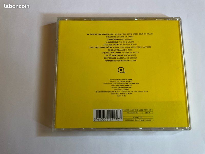 Cd artiste ETIENNE DE CRECY (image 2)