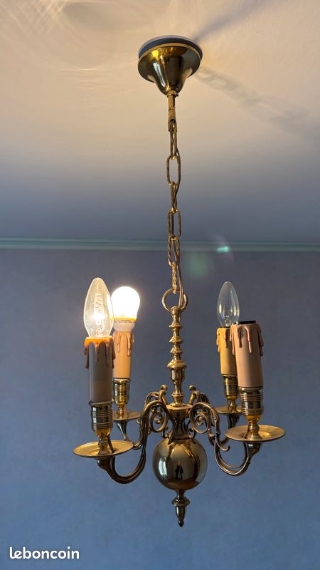Petit lustre hollandais 4 lumières (image 1)