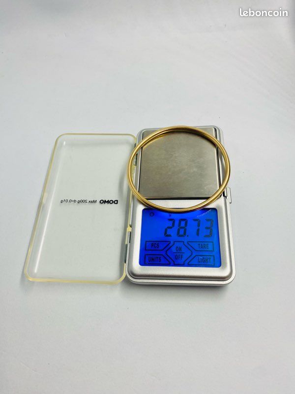 Bracelet jonc en or 18k 28,73g (image 7)