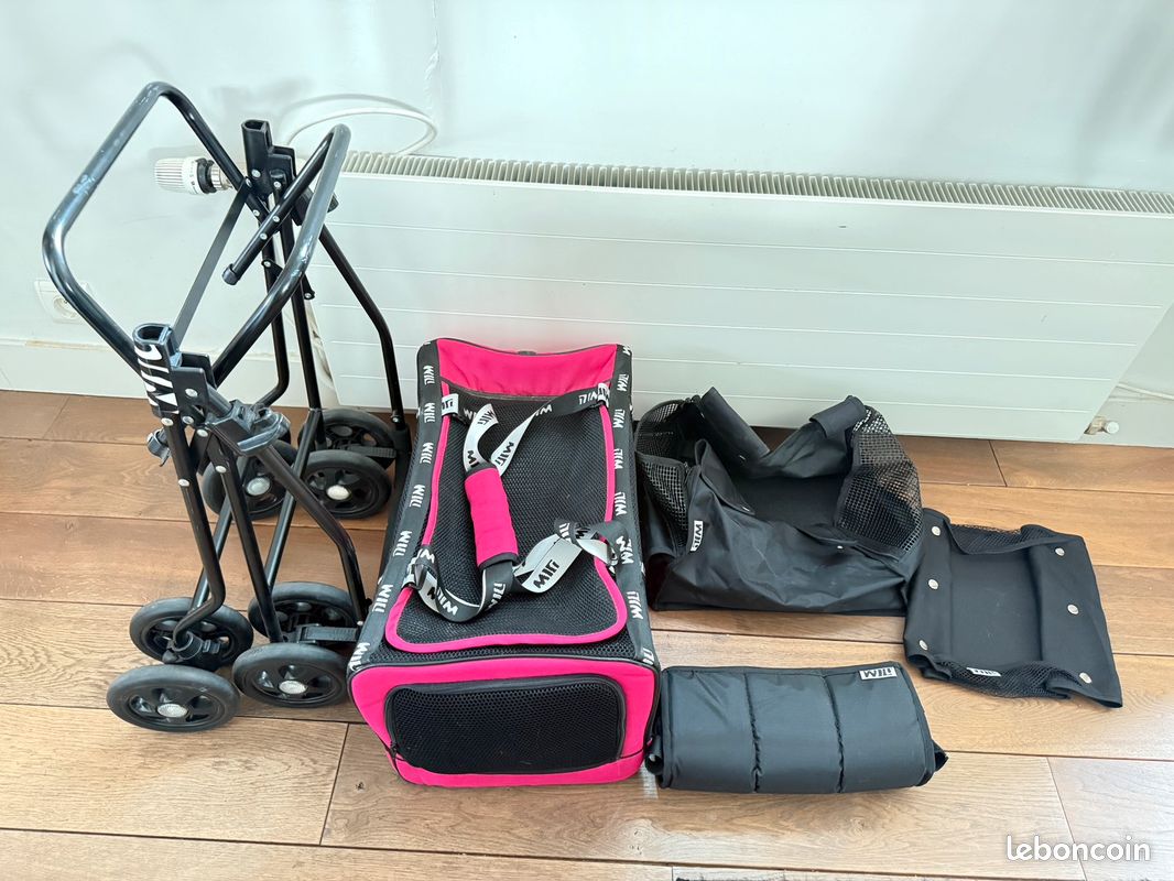 Poussette double pliable pour animaux Accessoires animaux