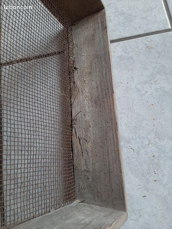 Grand Tamis Ancien - Diamètre 43 Cm - Bois Et Métal - Pour Bricolage Ou Déco