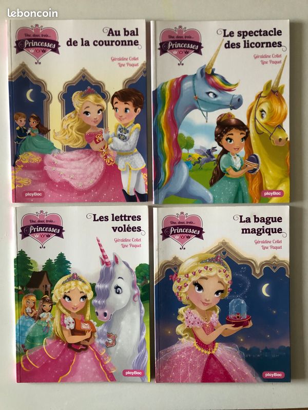 Livre (1,2,3,Princesse) lot de 4 (image 1)