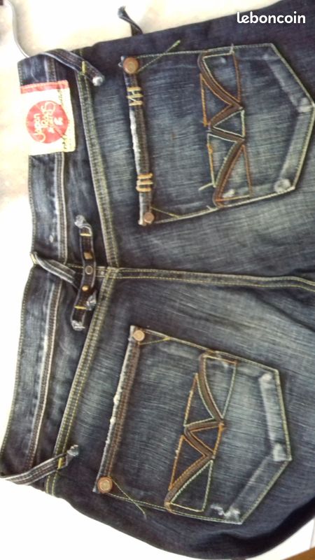 Jeans droits Japan rags le temps des cerises W28 (T 38) (image 1)