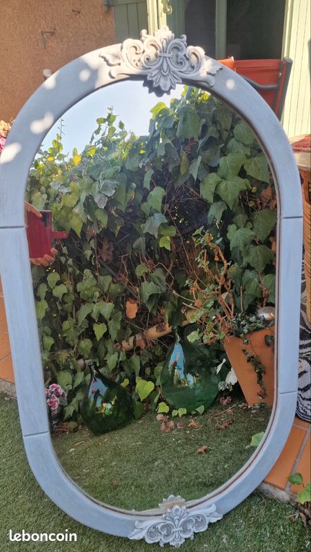 Beau miroir ovale shabby chic (image 4)