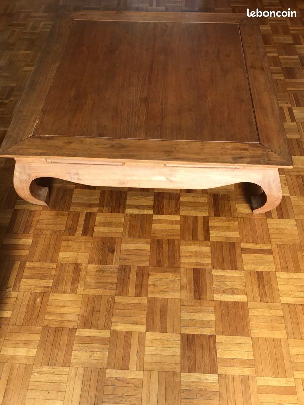 Table basse en bois, collection Madura Fly, 1 mètre sur un mètre (image 5)