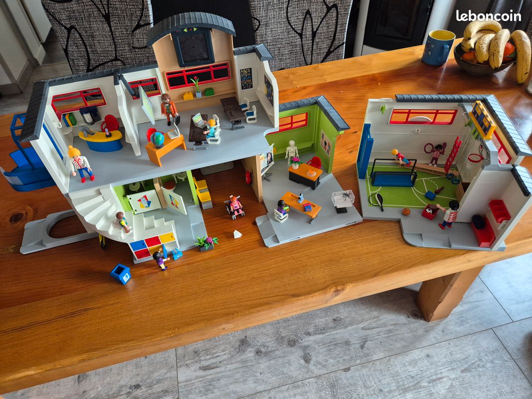 PLAYMOBIL ECOLE AMÉNAGÉE City Life 9453 Avec Une Extension Classe EUR