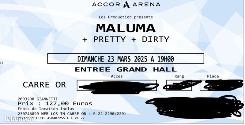 Maluma carré OR (image 1)