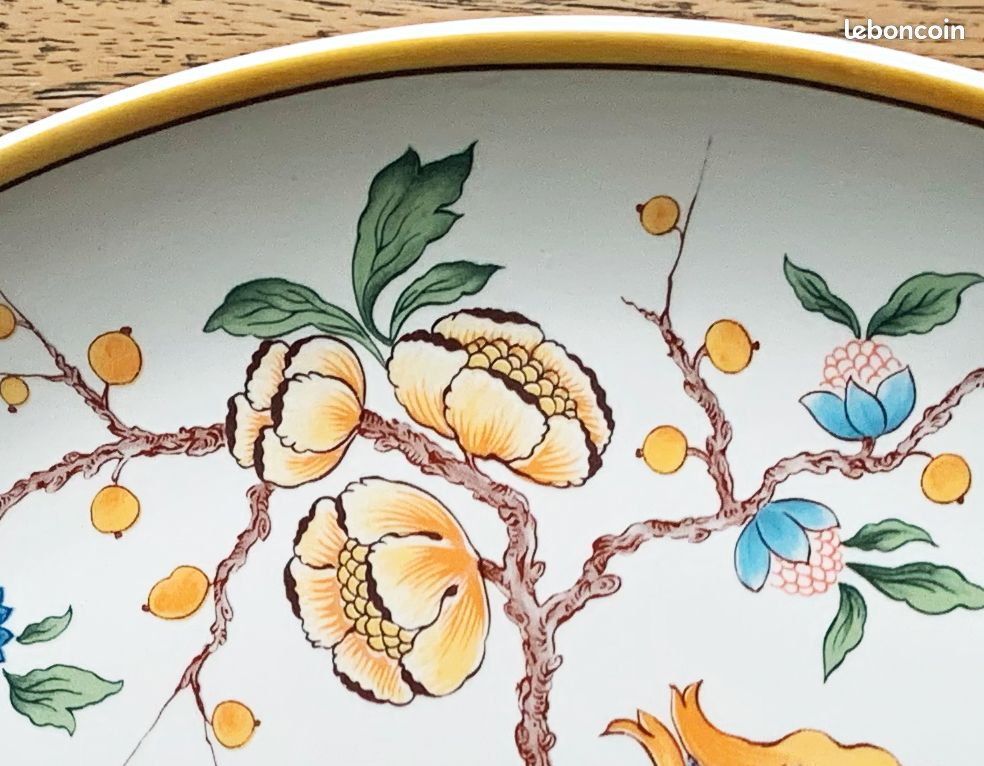 Plat à tarte Gien – Collection Magellan – 32 cm – Parfait état (image 4)