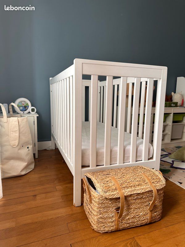 Lit bébé en bois adaptable 3 niveaux (image 5)