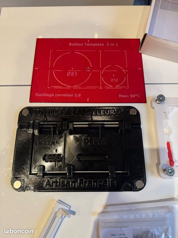 Kit Plaque de Déclenchement à Carreler Toutes Epaisseurs