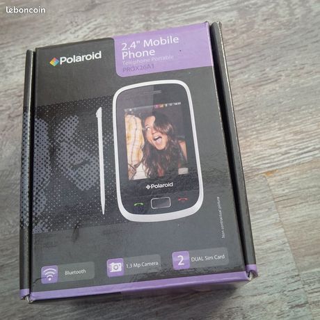 Téléphone Portable Polaroid Pro7262 – Modèle Link A4 – Noir – Neuf
