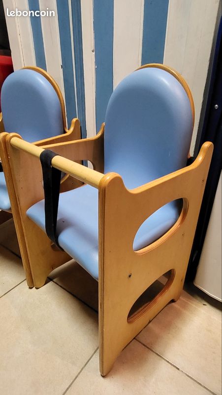 Chaise bébé en bois (image 2)