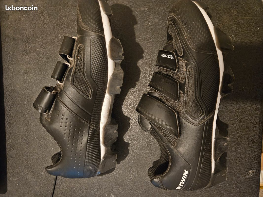 Chaussures vélo route noires BTWIN d'occasion : Homme | Vélo route - 02/07/2021