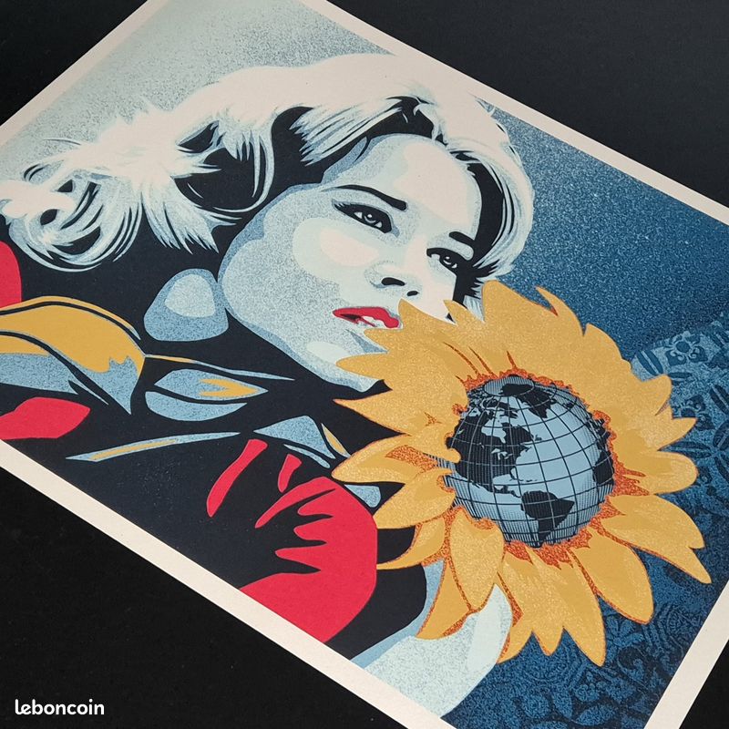 Shepard FAIREY (1970), Peace 2019, sérigraphie signée et datée en bas