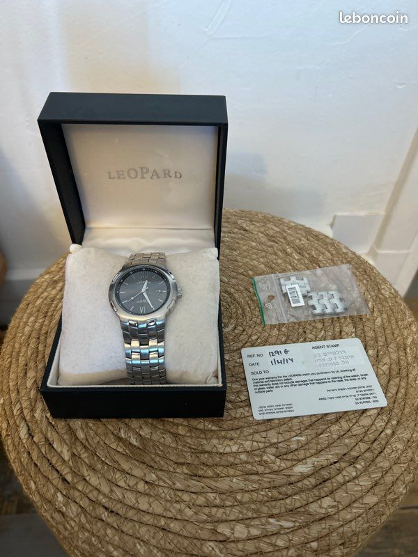 Montre Homme Leopard Acier Inoxydable - Modèle 1291G - Excellent état (image 1)