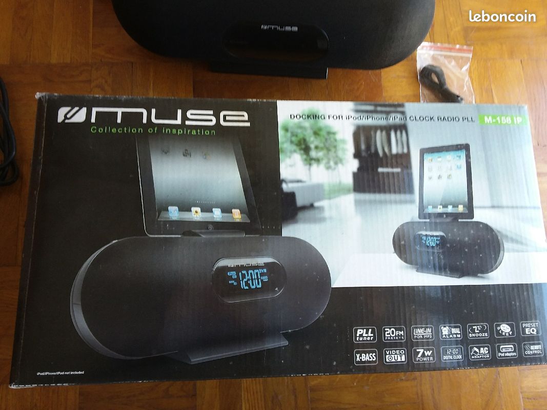 Enceinte Muse M 158 IP . Station accueil ipod/iphone/ipad (image 2)