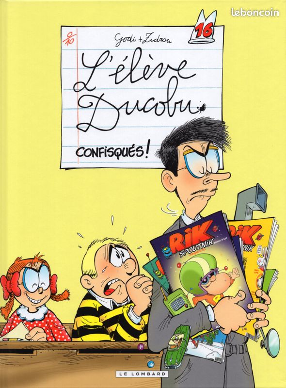 BD EO l'élève Ducobu N°16 confisqués Godi - Zidrou (image 1)