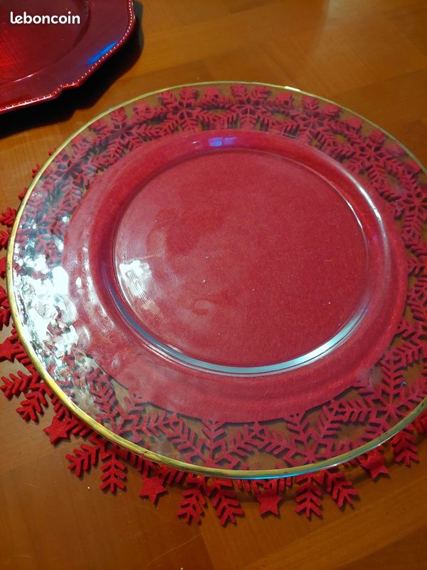 Lot de 6 assiettes de service ou dessous d'assiette (image 2)