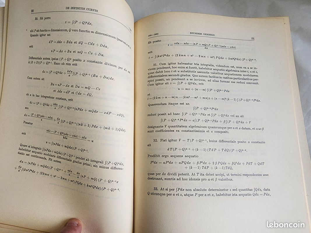 Livre Commentationes Analyticae - Leonhard Euler - Volumen Prius - 1936 (image 11)