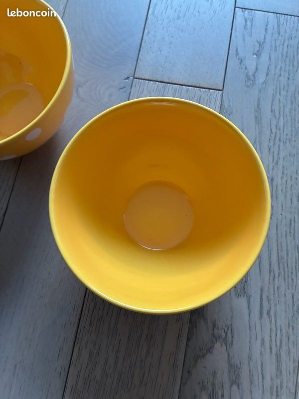 Lot vaisselle : saladier IKEA + 2 bols + assiette monoprix (image 7)