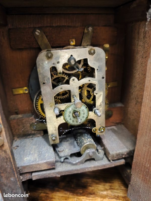 Ancienne pendule boîte à musique (image 2)