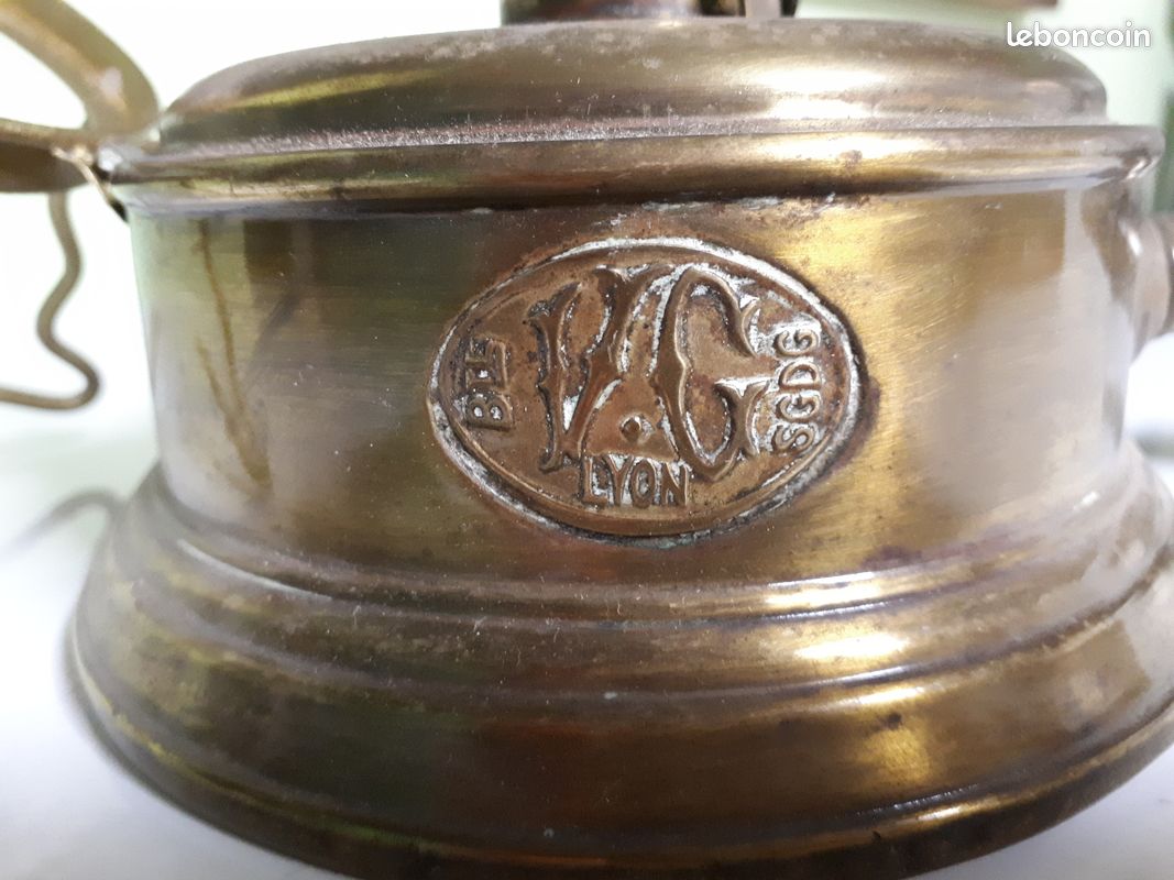 Ancien Réchaud Melius – Métal Laiton – Vintage Français – Pour Pièces
