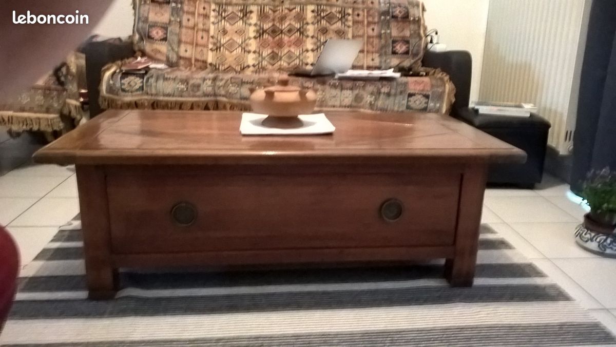 Table basse merisier massif (image 2)