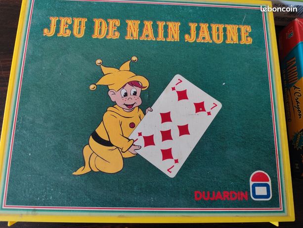 Coffret jeu Nain Jaune en bois SMIR - Grand classique - Jeu famille, enfants - Jeu de cartes, plateau de jeu et jetons