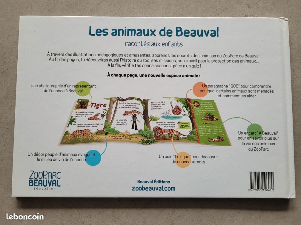 Livre Les animaux de Beauval racontés aux enfants (image 2)