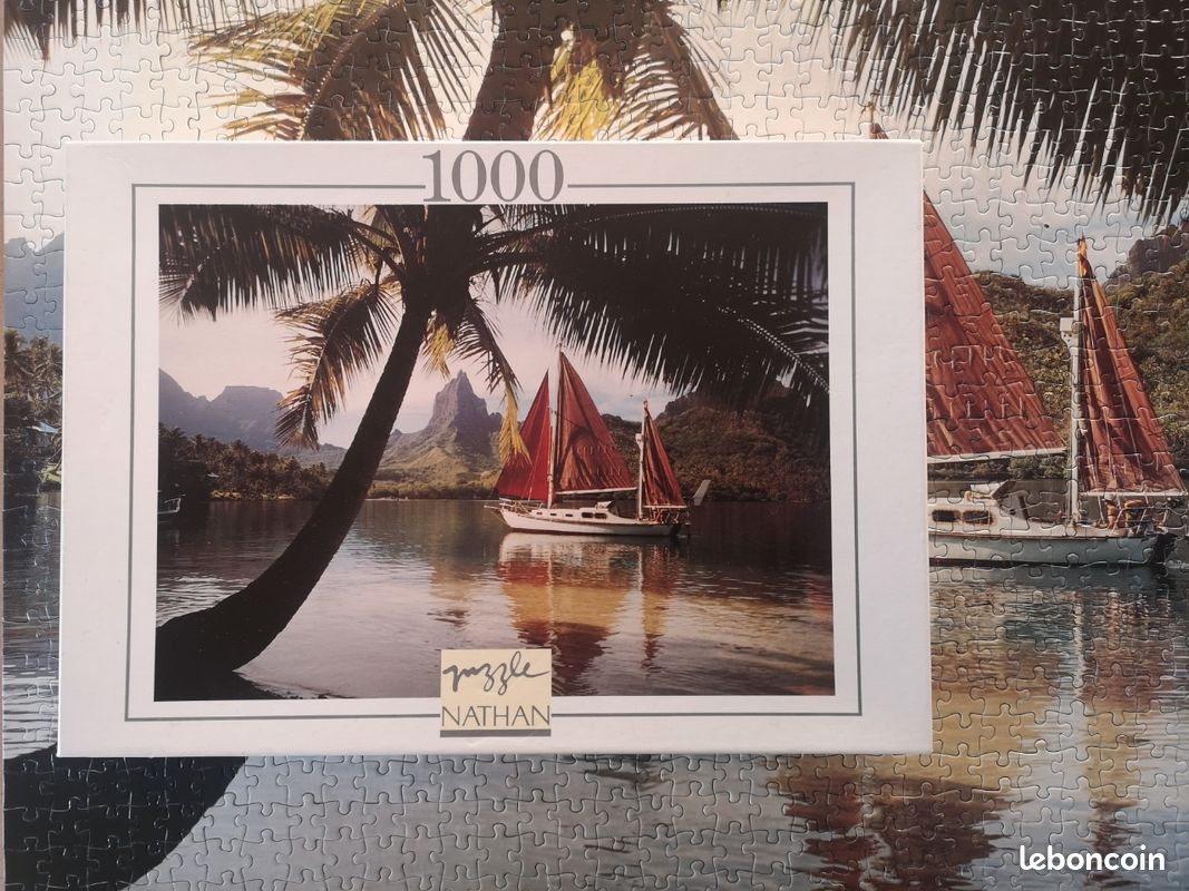 Puzzle 1000 pièces nathan voilier (image 1)