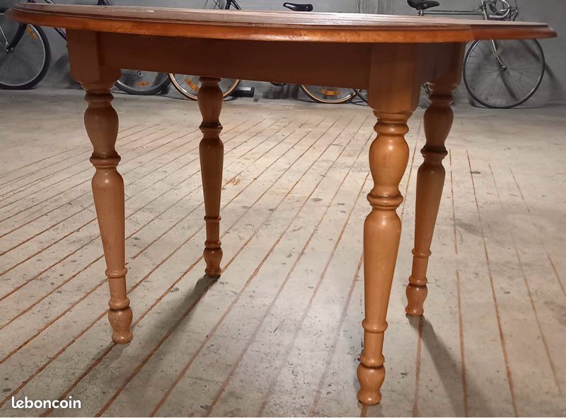 Table ancienne à bord pliable et avec rallonge (image 4)