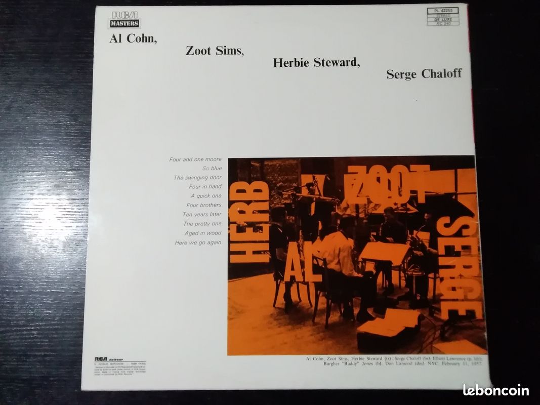 Vinyle 33t Al Cohn Zoot Sims cool jazz (image 4)