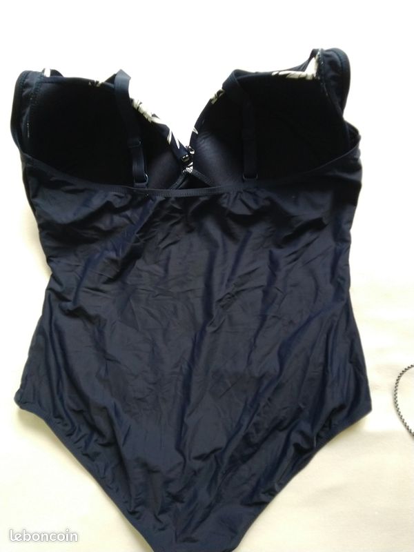 Maillot De Bain Une Pièce Blancheporte – Taille 50 Noir