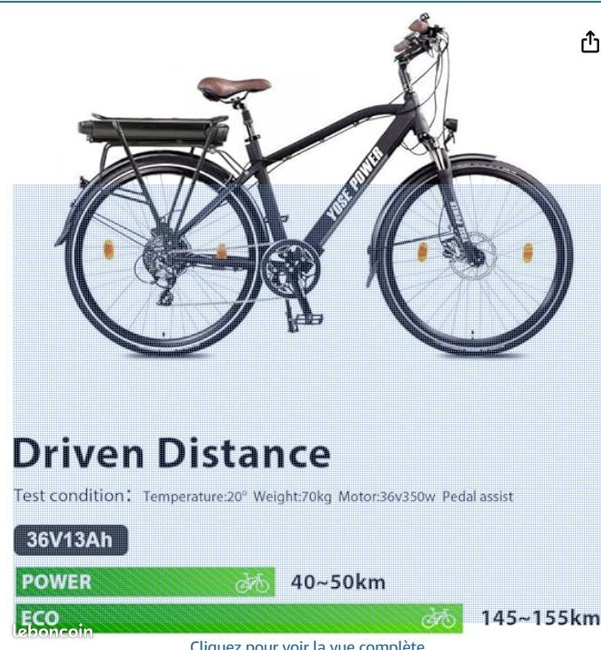 Yose Power Moteur Velo Electrique 36v 250w Yose Power 36v250w