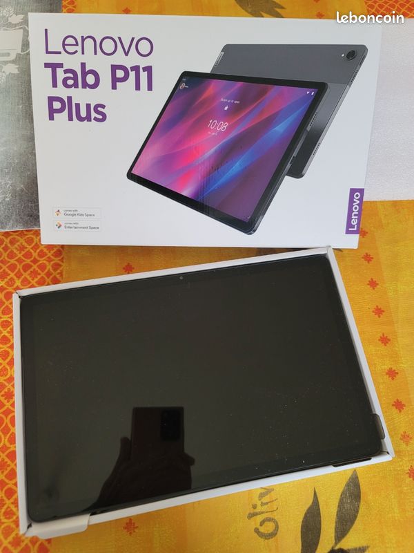 Tablette Lenovo TAP P11..11.2k plus.128GO avec protection cuir servi 1 fois neuve valeur neuve 307,18 avec facture vendu 250e (image 3)