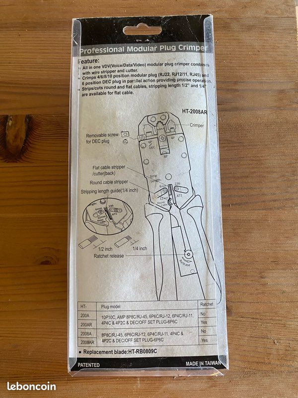 Pince à sertir connecteurs RJ45 PRO Neuve (image 4)