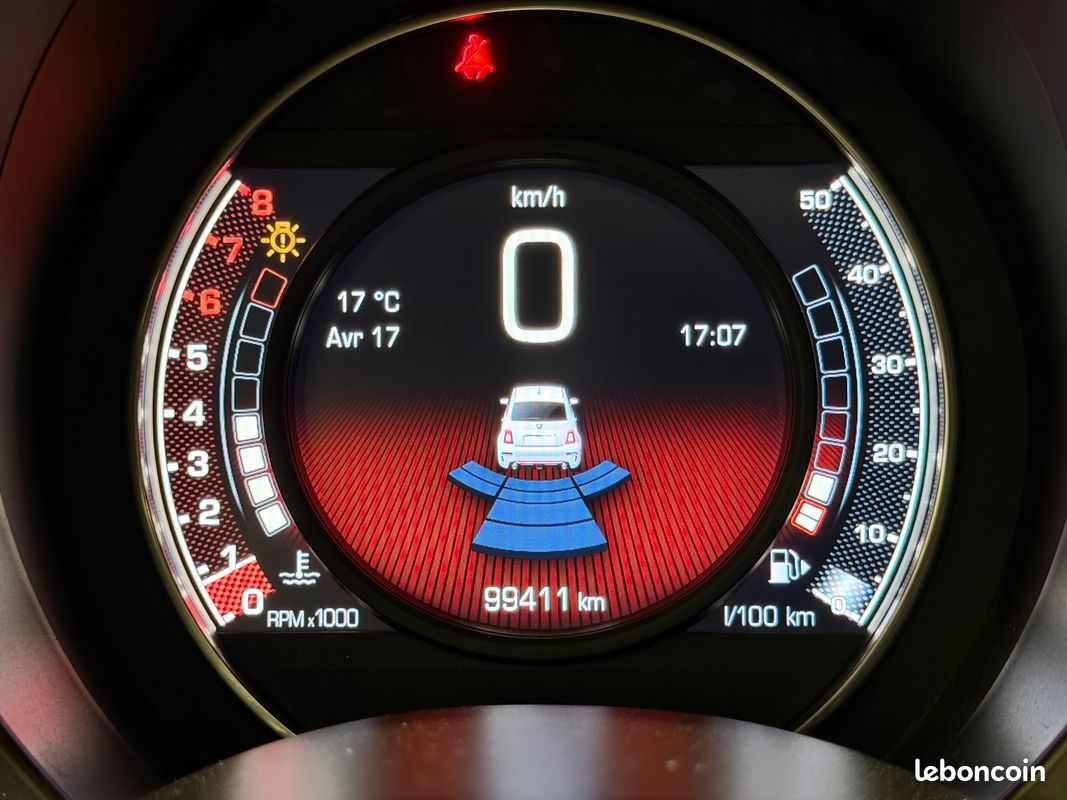 Fiat abarth 1.4 180 595 competizione 70th anniversaire suivi complet - sieges carbone - carplay - toit ouvrant (image 11)