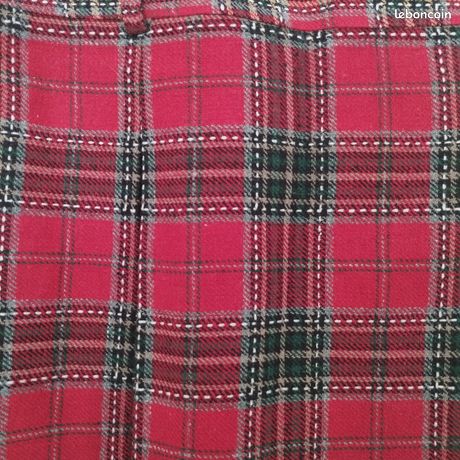 Mini-jupe Plissée à Carreaux Style Kilt - Laine Mélangée - Taille 38 - Neuf Sans étiquettes - MIM