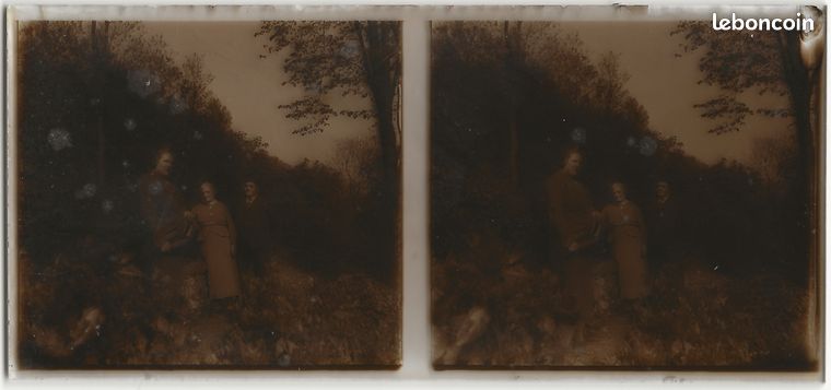 Montagne Alpinistes c1910 Photo Plaque de verre Stereo Vintage V33L6n3