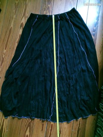 Ensemble 2 Pièces Chacok Haut Et Jupe En Soie - Taille 4 (42), Imprimé Multicolore, Parfait état