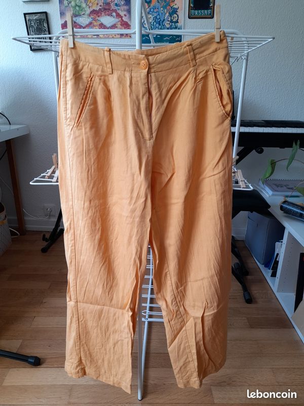 Léger Pantalon Jaune Pimkie Vêtements