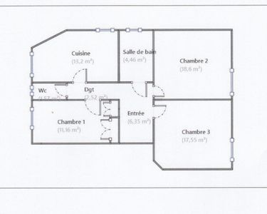 Appartement 416 000 € - 78 m²